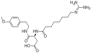 CAS#: 126631-86-5， (3S)-3-[8-(Diaminomethylideneamino)Octanoylamino]-4-[2-(4-Methoxyphenyl)Ethylamino]-4-Oxobutanoic Acid
