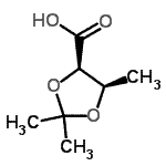 CAS#: 126637-78-3， (4R,5R)-2,2,5-Trimethyl-1,3-Dioxolane-4-Carboxylic Acid