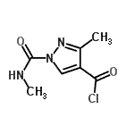 CAS#: 126675-00-1， 3-Methyl-1-(Methylcarbamoyl)-1H-Pyrazole-4-Carbonyl Chloride