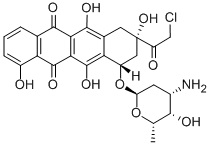 CAS#: 126722-64-3， 7-(4-Amino-5-Hydroxy-6-Methyloxan-2-Yl)Oxy-9-(2-Chloroacetyl)-4,6,9,11-Tetrahydroxy-8,10-Dihydro-7H-Tetracene-5,12-Dione