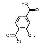 CAS#: 126736-28-5， 4-(Chlorocarbonyl)-3-Methylbenzoic Acid