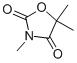 structure of CAS# 127-48-0, 3,5,5-Trimethyloxazolidine-2,4-Dione;3,5,5-Trimethyloxazolidine-2,4-Dione;3,5,5-Trimethyloxazolidine-2,4-Quinone;Tromedone