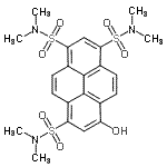 CAS#: 127044-59-1， 8-Hydroxy-N,N,N',N',N'',N''-Hexamethyl-1,3,6-Pyrenetrisulfonamide