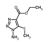 CAS#: 127045-27-6， Ethyl 1-Amino-5-(Methylsulfanyl)-1H-1,2,3-Triazole-4-Carboxylate