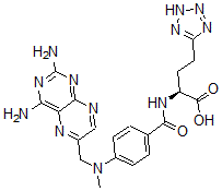 CAS#: 127105-48-0， (2S)-2-[[4-[(2,4-Diaminopteridin-6-Yl)Methyl-Methylamino]Benzoyl]Amino]-4-(2H-Tetrazol-5-Yl)Butanoic Acid