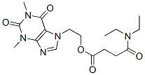 CAS#: 12712-75-3， 2-(1,2,3,6-Tetrahydro-1,3-Dimethyl-2,6-Dioxo-7H-Purin-7-Yl)Ethyl 4-(Diethylamino)-4-Oxobutyrate