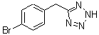 structure of CAS# 127152-64-1, 5-(4-Bromobenzyl)-2H-Tetrazole;5-(4-bromo-benzyl)-1h-tetrazole;5-[(4-bromophenyl)methyl]-1H-1,2,3,4-tetrazole;MFCD08460634