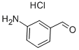 structure of CAS# 127248-99-1, 3-Amino-Benzaldehyde Hydrochloride (1:1);Benzaldehyde, 3-Amino-, Hydrochloride;3-AMINO-BENZALDEHYDE HYDROCHLORIDE;M-AMINOBENZALDEHYDE HYDROCHLORIDE