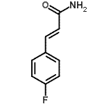 结构式 CAS# 127406-78-4, (2E)-3-(4-氟苯基)丙烯酰胺