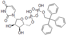 CAS#: 127424-42-4， [(2R,3S,4R,5R)-5-(2,4-Dioxopyrimidin-1-Yl)-3,4-Dihydroxyoxolan-2-Yl]Methyl [Hydroxy-[2,2,2-Tri(Phenyl)Ethoxy]Phosphoryl] Hydrogen Phosphate