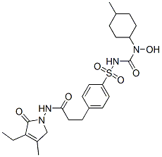 CAS#: 127554-89-6， 3-Ethyl-N-[2-[4-[[4-(Hydroxymethyl)Cyclohexyl]Carbamoylsulfamoyl]Phenyl]Ethyl]-4-Methyl-2-Oxo-5H-Pyrrole-1-Carboxamide