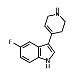 CAS#: 127626-06-6， 5-Fluoro-3-(1,2,3,6-Tetrahydro-4-Pyridinyl)-1H-Indole