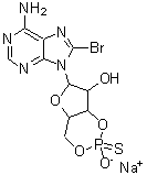 CAS#: 127634-20-2， Sodium 6-(6-Amino-8-Bromo-9H-Purin-9-Yl)-7-Hydroxytetrahydro-4H-Furo[3,2-d][1,3,2]Dioxaphosphinin-2-Olate 2-Sulfide
