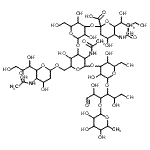 CAS#: 127783-56-6， O-(N-acetyl-alpha-neuraminosyl)-(2->6)-O-[O-(N-acetyl-alpha-neuraminosyl)-(2->3)-beta-D-galactopyranosyl-(1->3)]-O-2-(acetylamino)-2-deoxy-beta-D-glucopyranosyl-(1->3)-O-beta-D-galactopyranosyl-(1->4)-O-[6-deoxy-alpha-L-galactopyranosyl-(1->3)]-D-Glucose