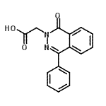 结构式 CAS# 127828-88-0, (1-氧代-4-苯基-2(1H)-酞嗪基)乙酸
