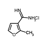 CAS#: 127929-98-0， 2-Methyl-3-Furancarboximidamide Hydrochloride (1:1)