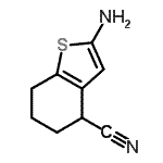 CAS#: 127981-98-0， 2-Amino-4,5,6,7-Tetrahydro-1-Benzothiophene-4-Carbonitrile