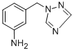 structure of CAS# 127988-22-1, 3-(1H-1,2,4-Triazol-1-Ylmethyl)-Benzenamine;3-(1H-1,2,4-Triazol-1-Ylmethyl)Aniline(SALTDATA: FREE);[3-(1H-1,2,4-Triazol-1-Ylmethyl)Phenyl]Amine;3-(1H-1,2,4-Triazol-1-Ylmethyl)Aniline 97%