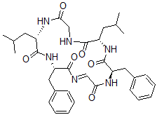 CAS#: 128050-88-4， Cyclo(leucyl-phenylalanyl-glycyl-phenylalanyl-leucyl-glycyl)