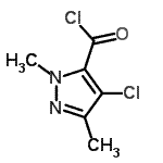 CAS#: 128141-47-9， 4-Chloro-1,3-Dimethyl-1H-Pyrazole-5-Carbonyl Chloride