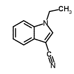 structure of CAS# 128200-45-3, 1-Ethyl-1H-Indole-3-Carbonitrile;1-ethyl-1H-indole-3-carbonitrile;1-ethylindole-3-carbonitrile;1H-indole-3-carbonitrile, 1-ethyl-