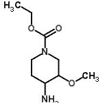 CAS#: 128225-42-3， Ethyl 4-Amino-3-Methoxy-1-Piperidinecarboxylate