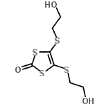 CAS 登录号：128258-72-0， 4,5-二[(2-羟基乙基)硫基]-1,3-二硫醇-2-酮