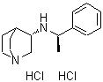structure of CAS# 128311-06-8, (3S)-N-[(1R)-1-Phenylethyl]Quinuclidin-3-Amine Dihydrochloride;(−)-N-(1(<wbr>R)-Phenyl<wbr>ethyl)-1-<wbr>azabicycl<wbr>o[2.2.2]o<wbr>ctan-3(S)<wbr>-amine  d<wbr>ihydrochl<wbr>oride;(-)-N-(1(<wbr>R)-Phenyl<wbr>ethyl)-1-<wbr>azabicycl<wbr>o[2.2.2]o<wbr>ctan-3(S)<wbr>-amine di<wbr>hydrochlo<wbr>ride;487244_ALDRICH