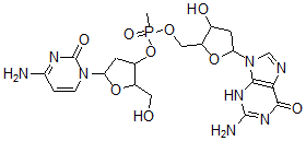 CAS#: 128312-31-2， 2-Amino-9-[5-[[[5-(4-Amino-2-Oxopyrimidin-1-Yl)-2-(Hydroxymethyl)Oxolan-3-Yl]Oxy-Methylphosphoryl]Oxymethyl]-4-Hydroxyoxolan-2-Yl]-3H-Purin-6-One