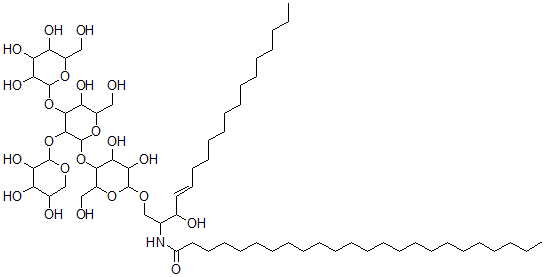 CAS#: 128376-90-9， N-[(E)-1-[3,4-Dihydroxy-5-[5-Hydroxy-6-(Hydroxymethyl)-4-[3,4,5-Trihydroxy-6-(Hydroxymethyl)Oxan-2-Yl]Oxy-3-(3,4,5-Trihydroxyoxan-2-Yl)Oxyoxan-2-Yl]Oxy-6-(Hydroxymethyl)Oxan-2-Yl]Oxy-3-Hydroxyoctadec-4-En-2-Yl]Tetracosanamide