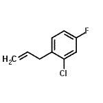 结构式 CAS# 128426-47-1, 1-烯丙基-2-氯-4-氟苯