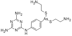 CAS#: 128470-15-5， N2-[4-[Bis(2-Aminoethylsulfanyl)Arsanyl]Phenyl]-1,3,5-Triazine-2,4,6-Triamine