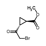 CAS#: 128515-13-9， Methyl (1R,2R)-2-(Bromoacetyl)Cyclopropanecarboxylate