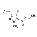 CAS#: 128537-28-0， Ethyl 4-Bromo-3-Ethyl-1-Methyl-1H-Pyrazole-5-Carboxylate