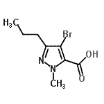 CAS#: 128537-50-8， 4-Bromo-1-Methyl-3-Propyl-1H-Pyrazole-5-Carboxylic Acid