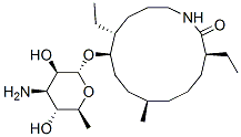 CAS#: 128563-23-5， (3R,7S,10R,11R)-10-[(2R,3R,4R,5S,6S)-4-Amino-3,5-Dihydroxy-6-Methyloxan-2-Yl]Oxy-3,11-Diethyl-7-Methyl-1-Azacyclotetradecan-2-One