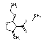 CAS#: 128597-19-3， Ethyl (2S,3S)-2-Ethoxy-4-Methylenetetrahydro-3-Furancarboxylate