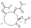 CAS#: 128700-84-5， [(3aS,4S,6R,10S,11aR)-6-Acetyloxy-6,10-Dimethyl-3-Methylidene-2,7-Dioxo-3a,4,5,8,9,10,11,11a-Octahydrocyclodeca[b]Furan-4-Yl] 2-Methylprop-2-Enoate