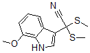 CAS#: 128717-80-6， 2-(7-Methoxy-1H-Indol-3-Yl)-2,2-Bis(Methylsulfanyl)Acetonitrile