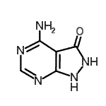 CAS#: 128850-54-4， 4-Amino-1,2-Dihydro-3H-Pyrazolo[3,4-d]Pyrimidin-3-One