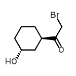CAS#: 128883-06-7， 2-Bromo-1-[(1R,3R)-3-Hydroxycyclohexyl]Ethanone