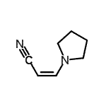 CAS#: 128957-41-5， (2Z)-3-(1-Pyrrolidinyl)Acrylonitrile