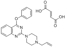 CAS#: 129112-70-5， 2-(4-Allyl-1-piperazinyl)-4-phenoxyquinazoline fumarate