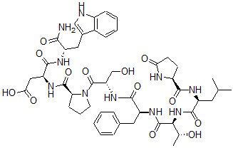 CAS#: 129204-82-6， 5-Oxo-L-prolyl-L-leucyl-L-threonyl-L-phenylalanyl-L-seryl-L-prolyl-L-a-aspartyl-L-Tryptophanamide