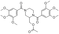 CAS#: 129229-98-7， [1,4-Bis(3,4,5-Trimethoxybenzoyl)Piperazin-2-Yl]Methyl Acetate