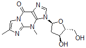 CAS#: 129266-21-3， 3-[(2S,4S,5R)-4-Hydroxy-5-(Hydroxymethyl)Oxolan-2-Yl]-4,6-Dimethylimidazo[1,2-a]Purin-9-One
