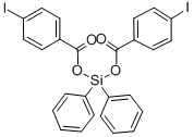 CAS 登录号：129459-83-2， 2-[(2-羧基-5-碘苯基)-二(苯基)硅烷基]-4-碘苯甲酸