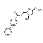 CAS#: 129468-50-4， Methyl 5-O-(4-biphenylylcarbonyl)-2-deoxy-beta-D-threo-pentofuranoside