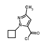 CAS#: 129506-39-4， 1-Cyclobutyl-3-Methyl-1H-Pyrazole-5-Carbonyl Chloride