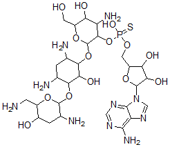 CAS#: 129545-98-8， 2''-(Adenosine-5'-thiophosphoryl)tobramycin